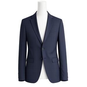 Zara Men’s Slim Fit Navy Blazer Tailored Jacket – Size 38